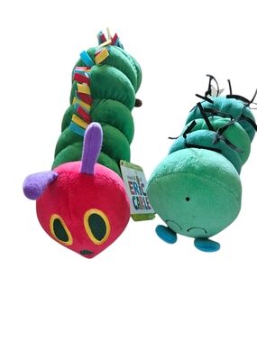 Plush Eric Carle Catapiller And Used Musical Catapiller Colorful & Fun Set Of 2
